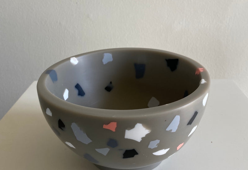 Bowl de Resina Colección Pepita Gris Chico